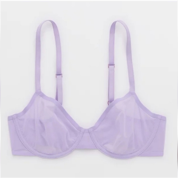 *NWT* Aerie Smoothez Unlined Mesh Bra - Picture 1 of 8